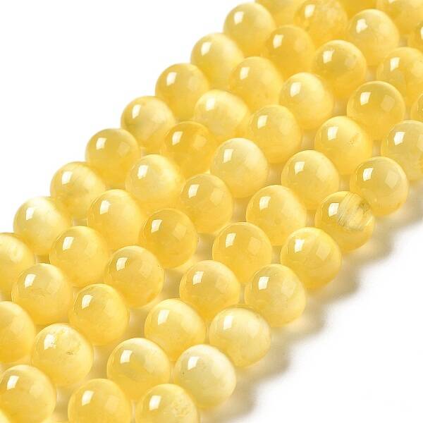 Natural Selenite Beads Strands