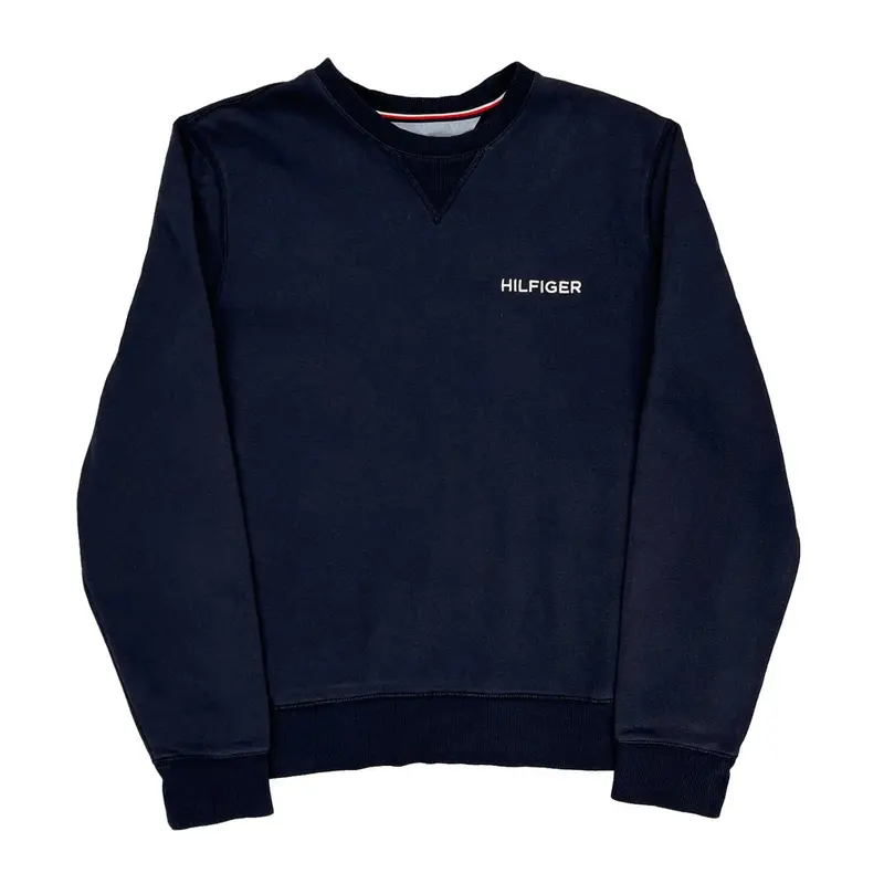 Tommy Hilfiger Sweatshirt - Medium Navy Cotton Blend