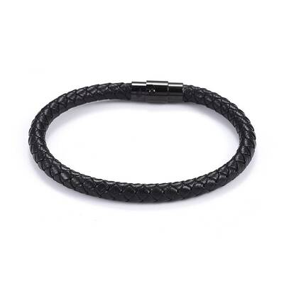 Man's Braided Leather Cord Bracelets