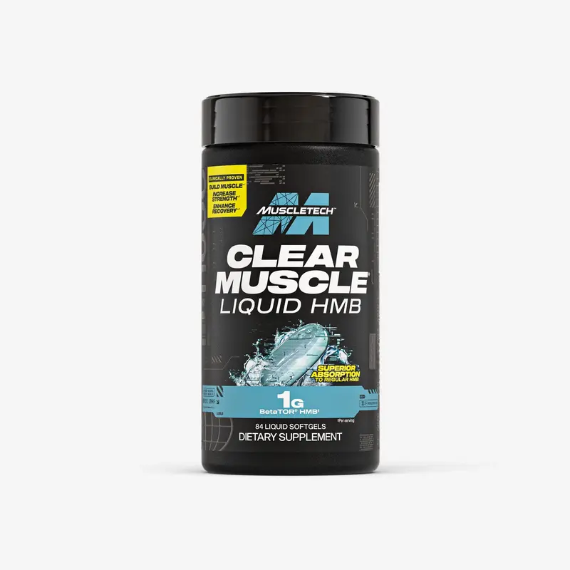 MuscleTech Clear Muscle Liquid HMB, 1000 mg (42 Liquid Softgels) - Highest Grade HMB Muscle Supplement for Lean Muscle & Reco...