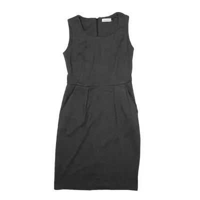 CALVIN KLEIN Pencil Dress Grey Sleeveless Short Womens UK 8