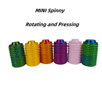 Mini Spinny | Pain Stimming Keychain Toy | Pocket-Sized Prickly Spinner Clicky Fidget | Custom Clicker Options, Multifunction...