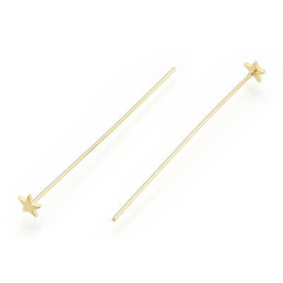 Brass Star Head Pins