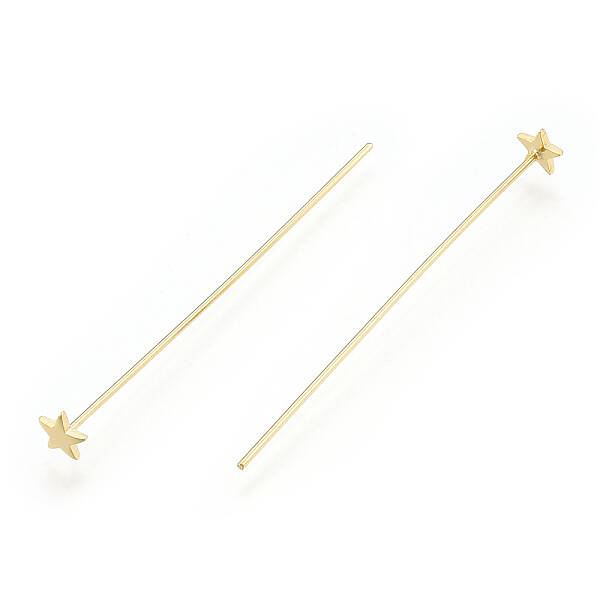Brass Star Head Pins