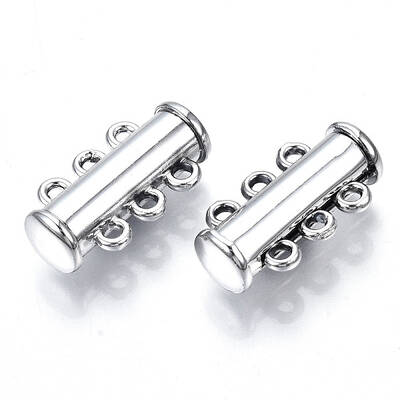 3-Strands Brass Magnetic Slide Lock Clasps