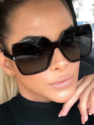 Simple Sunglasses for Women for Everyday Use, Summer Large Square Frame Fashion Sunglasses, Travel Accessories As Gifts for H...