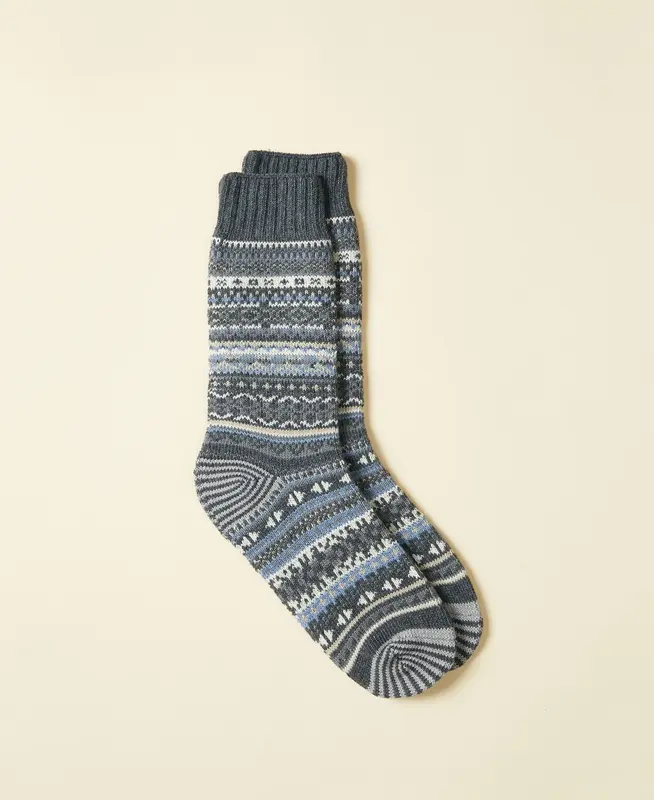 Men's Fair Isle Vintage Sock Loyd