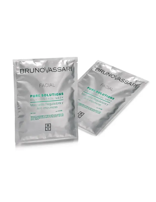 Set Bruno Vassari Pure Solutions Tea Tree Oil Eliminates Impurities Maschera Peel-Off Face 6 pieces 30 g