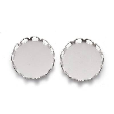 Tarnish Resistant 304 Stainless Steel Cabochon Settings