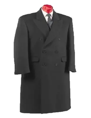 Mens Overcoat -Mens Long Wool Topcoats- Topcoat For Men-Mens Double breasted Overcoat - 