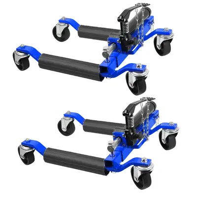 Garvee 2Pcs Car Wheel Dolly, 1500 LBS Capacity Trailer Dolly With Hydraulic Tire Jack for Vehicle Positioning for Truck Rv Tr...