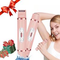 2 in 1 Electric Shaver for Women, 1 Count Rechargeable Electric Shaver & Accessories, Wet and Dry Use Body Trimmer for Home &...