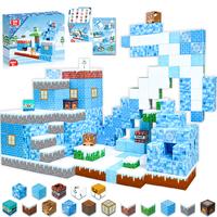 Magnetic Blocks - 100PCS Magnetic Blocks Build Frozen Castle Magnet World - Magnetic Toys for Montessori Toddler Christmas Bi...