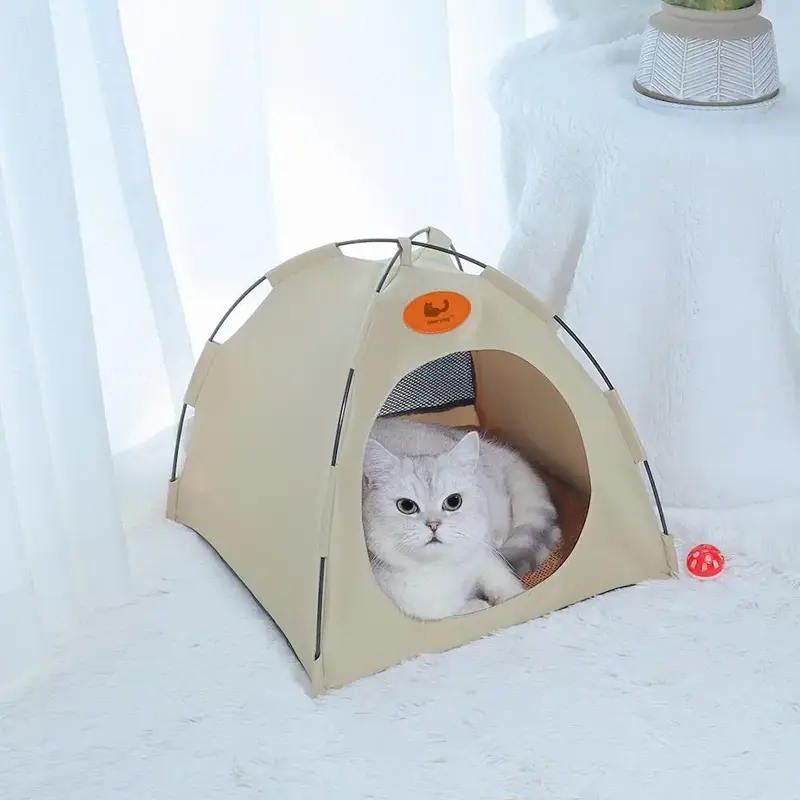 Portable Breathable Cat Tent House, Collapsible Pet Tent for Four Seasons, Home Pet Supplies for Cats