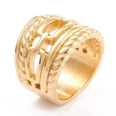 Ion Plating(IP) 304 Stainless Steel Finger Rings