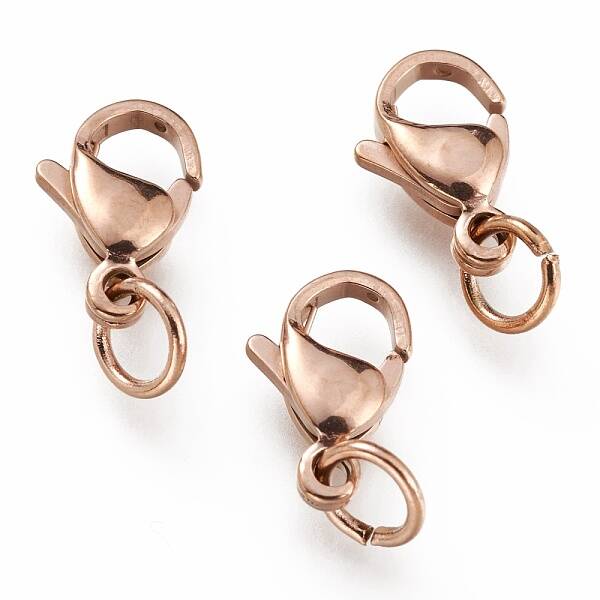 Ion Plating(IP) 304 Stainless Steel Lobster Claw Clasps