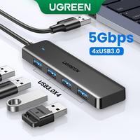 UGREEN 5Gbps USB 3.0 Hub, 4 Ports USB A/USB C Splitter, Ultra-Slim Design, Compatible with PS5, Xbox, Mouse, Keyboard, Flash ...