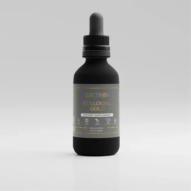 Polyatomic Colloidal Gold Supplement – Real Elemental Gold for Brain, Mood & Hormonal Support (Unflavored, Ruby Red)