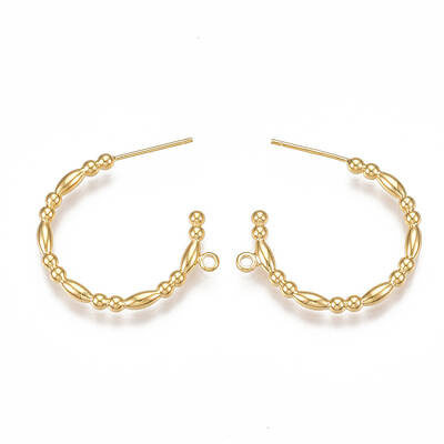 Brass Stud Earring Findings