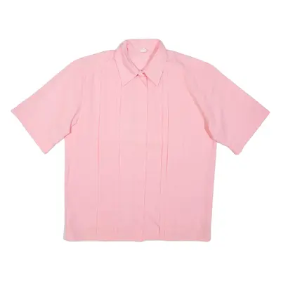 Womens Plain Shirt Pink M