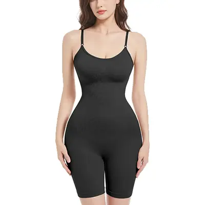 Women's Breathable Tummy Control Shapewear Bodysuit for All-Day Comfort - Lady, Womenswear Underwear Compression Sexy Basic