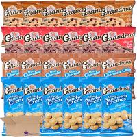 Grandma Chocolate & Vanilla Snack Variety Pack - Pack of 24 Chocolate Chip, Brownie Chip and Mini Chocolate & Vanilla Sandwic...