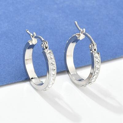 304 Stainless Steel Hoop Earrings