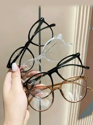 Summer Minimalist All-match Eyeglasses for Everyday Use for Gift, Outdoor Oval Frame Fashion Eyewear, Travel Accessories