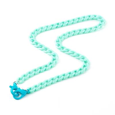 Personalized Acrylic Curb Chain Necklaces