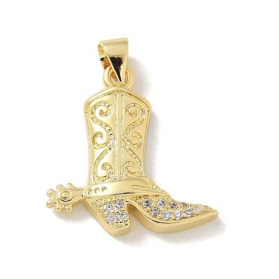 Brass Micro Pave Cubic Zirconia Pendants