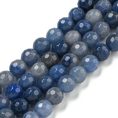 Dyed & Heated Natural Blue Aventurine Beads Strands
