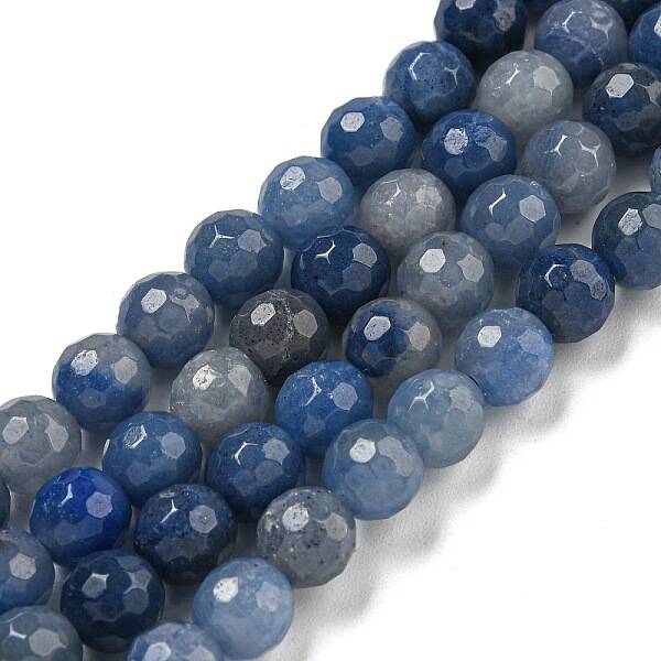 Dyed & Heated Natural Blue Aventurine Beads Strands