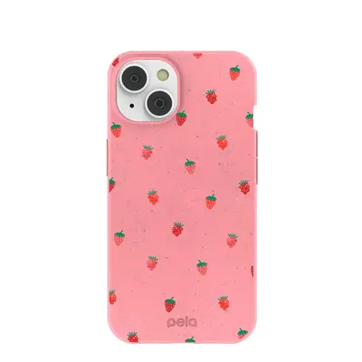Bubblegum Pink Summer Berries iPhone 14/16e Case