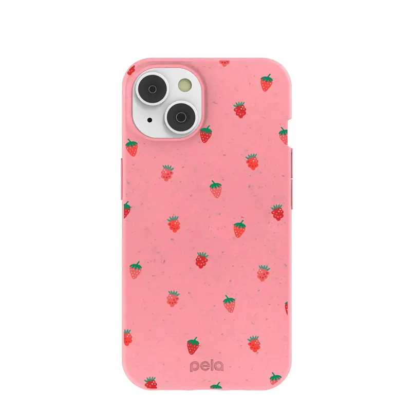 Bubblegum Pink Summer Berries iPhone 14/16e Case