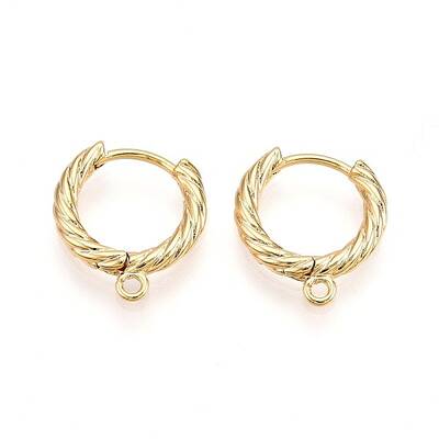 Brass Hoop Earring Finding