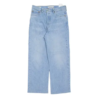 LEVI'S BIG E Womens Jeans Blue Relaxed Straight Stone Wash W29 L27