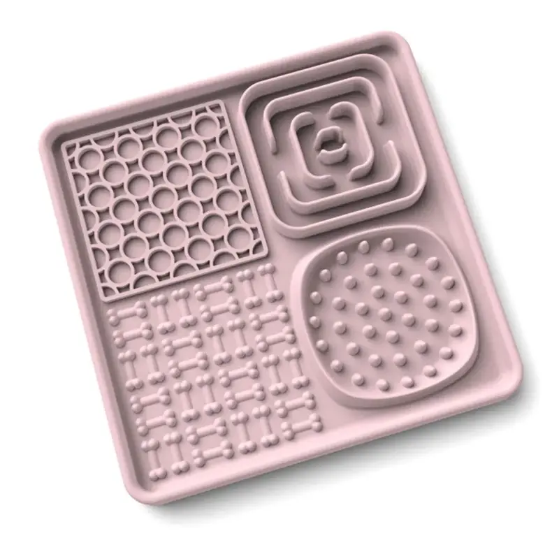 Silicone Slow Feeder, Pet Slow Feeding Mat, Pet Licking Pad with Suction Cups, Dog & Cat Feeding Supplies