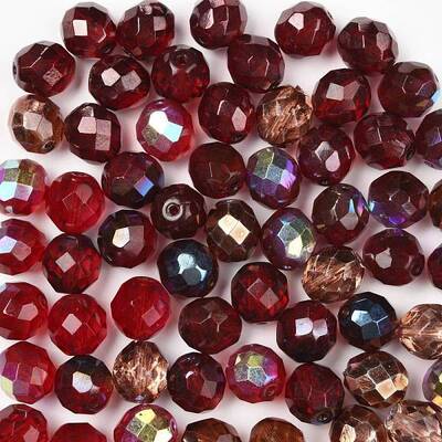 Fire-Polished Czech Glass Beads