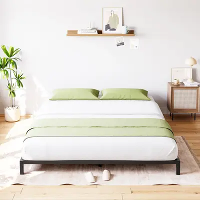 Garvee 6 Inch Queen Bed Frame No Box Spring Needed, Heavy Duty Metal Platform Bed Frame Queen Size for Bedroom Easy Assembly,...