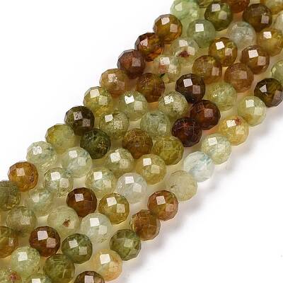 Natural Green Garnet Beads Strands
