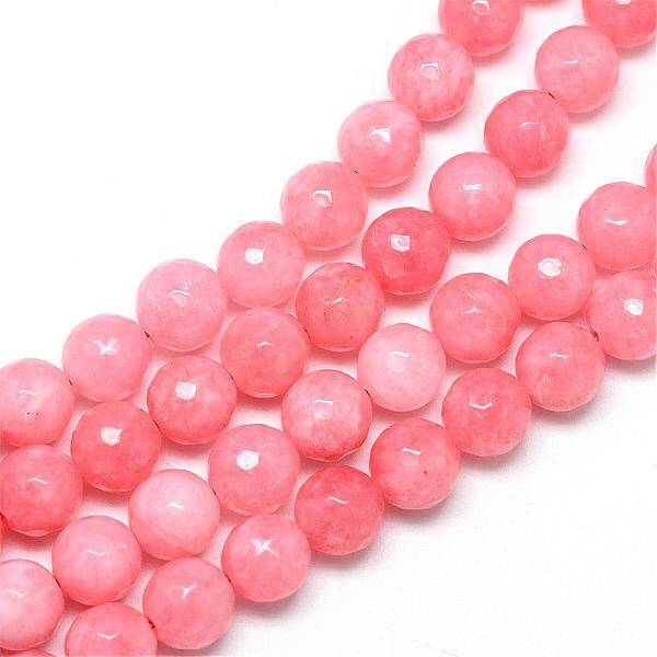 Natural White Jade Bead Strands