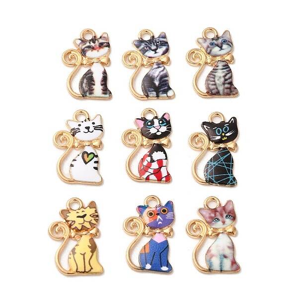 Alloy Enamel Pendants