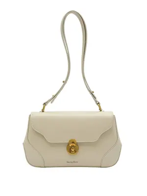 Smting leather baguette bag