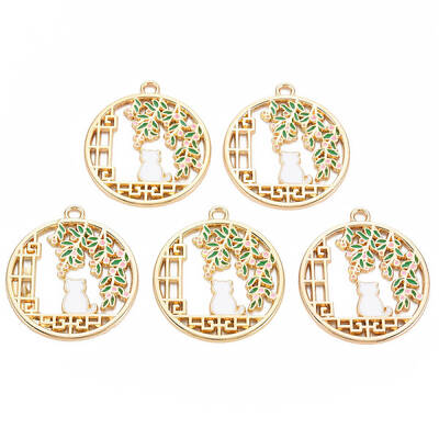 Alloy Enamel Pendants