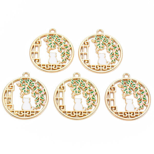 Alloy Enamel Pendants