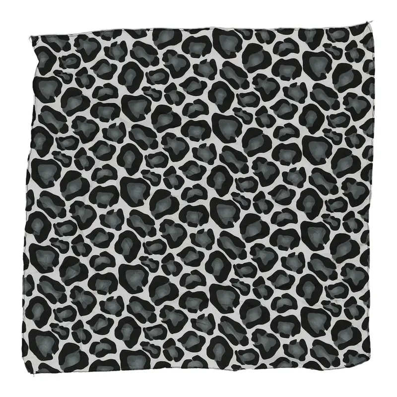 Oriental Trading Company Animal Print Scarf - No Size Grey Polyester