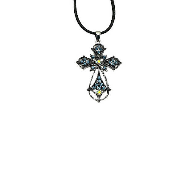 Cross Zinc Alloy Pendant Necklace