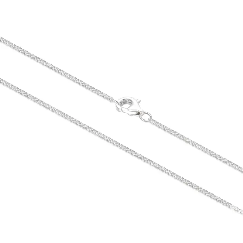 10K White Gold Cable Chain Necklace
