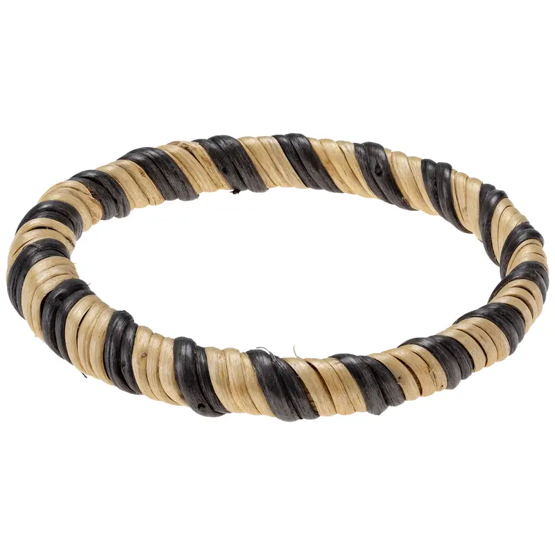 Zambia Basket Woven Bangle - Dark