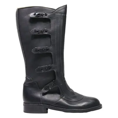 DELTA Biker Boots Black Leather Mens UK 11